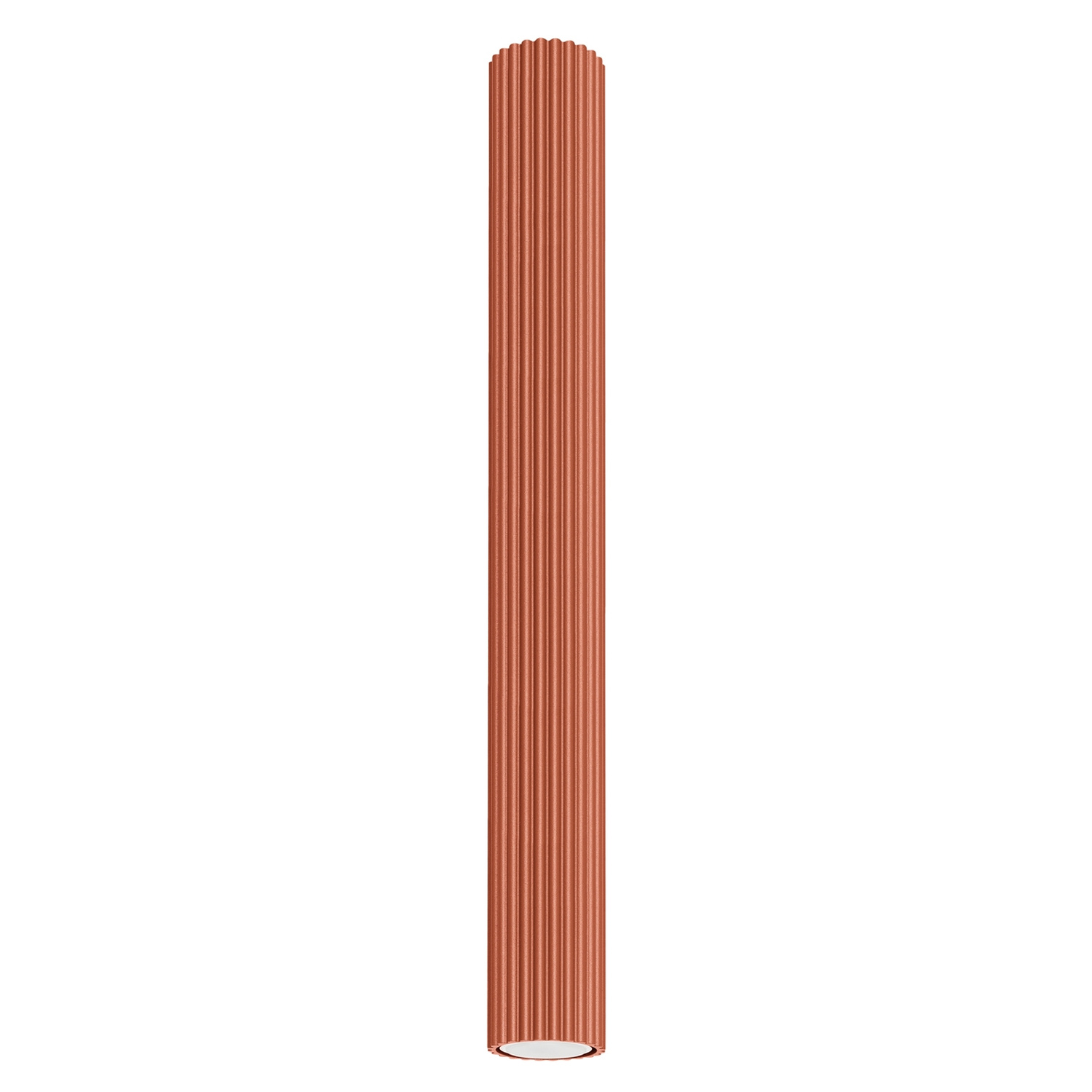 Lámpara de techo karbon 1 ocre rojo aluminio 6.5x60x6.5cm