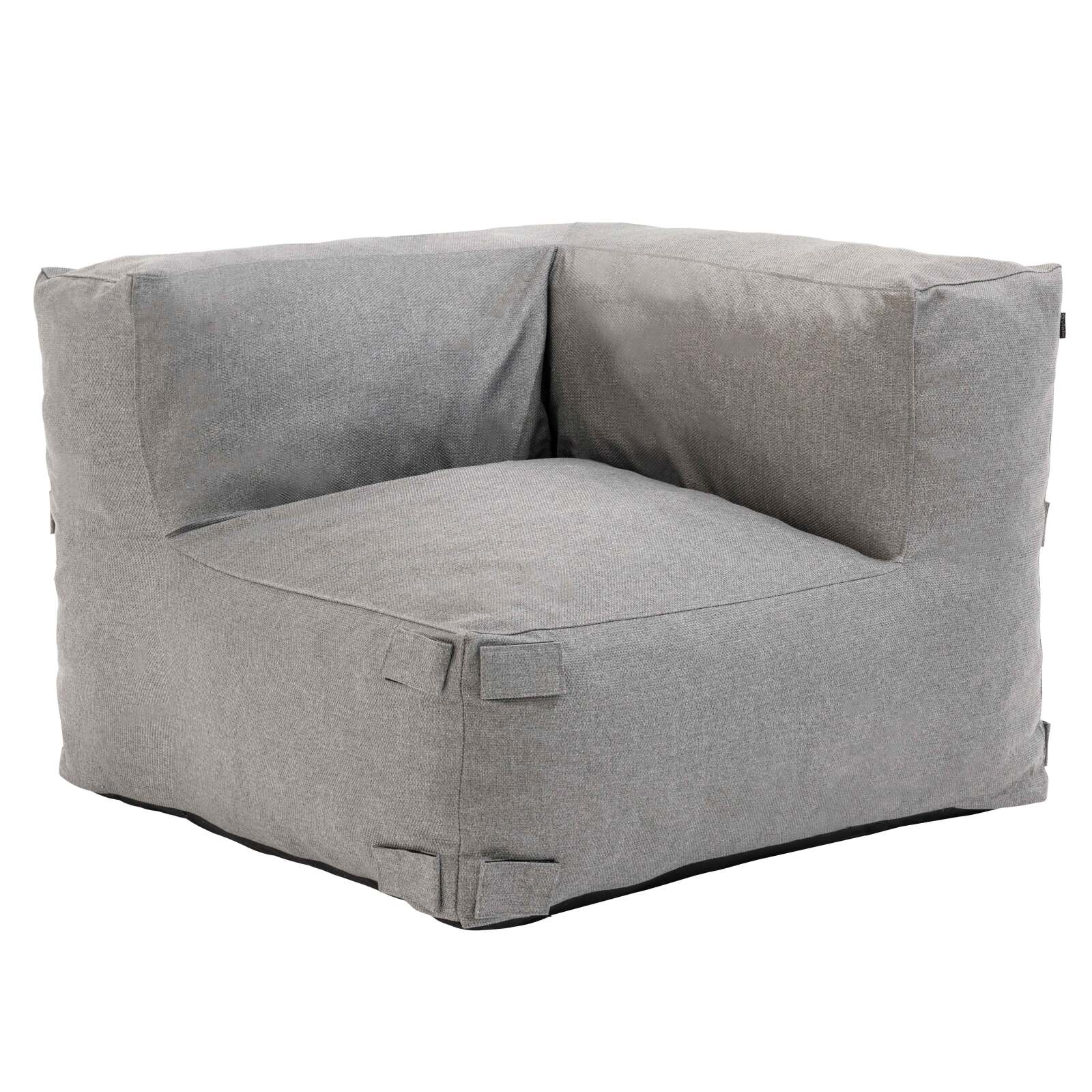 Oviala - sillón de esquina para sofá modular gris