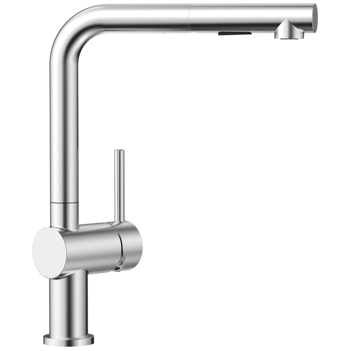 Grifo de cocina - mezclador cepillado - ducha extraíble 2 funciones - acero