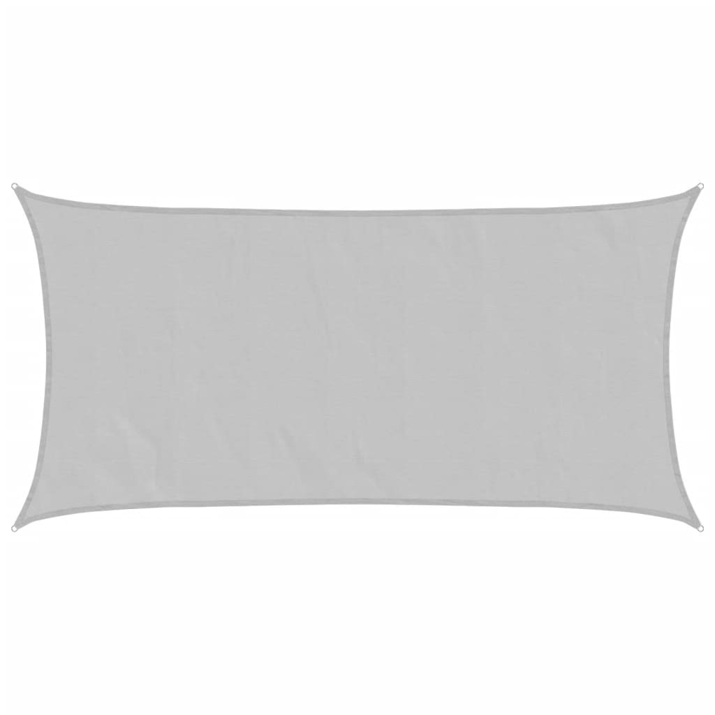 vidaXL toldo de vela poliéster oxford 100% gris claro 6x3 m