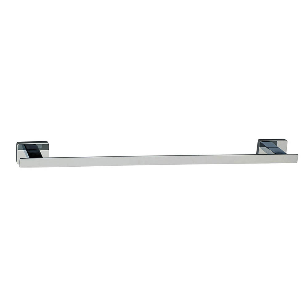 Kibath toallero de barra sierra de 45 cm cromo brillo de acero inoxidable