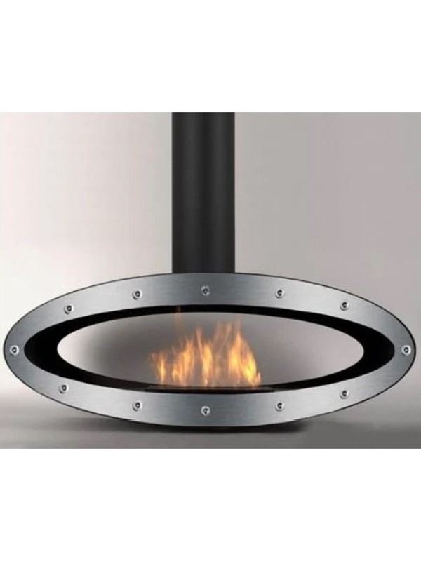 Meru tube - biochimenea suspendida giratoria varios colores - inox-boll