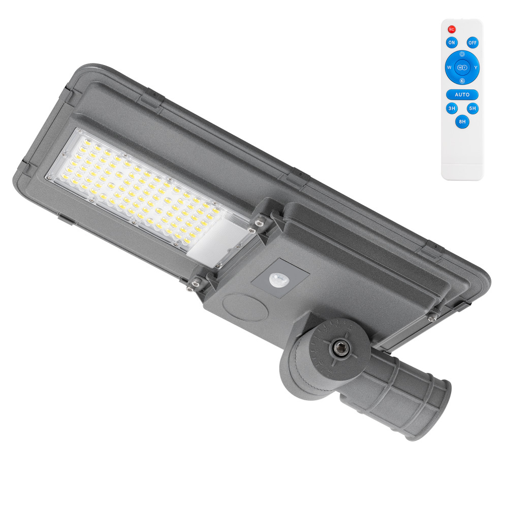 Farola LED solar 200w 5000k panel 6v 20w batería 20ah sensor/control remot