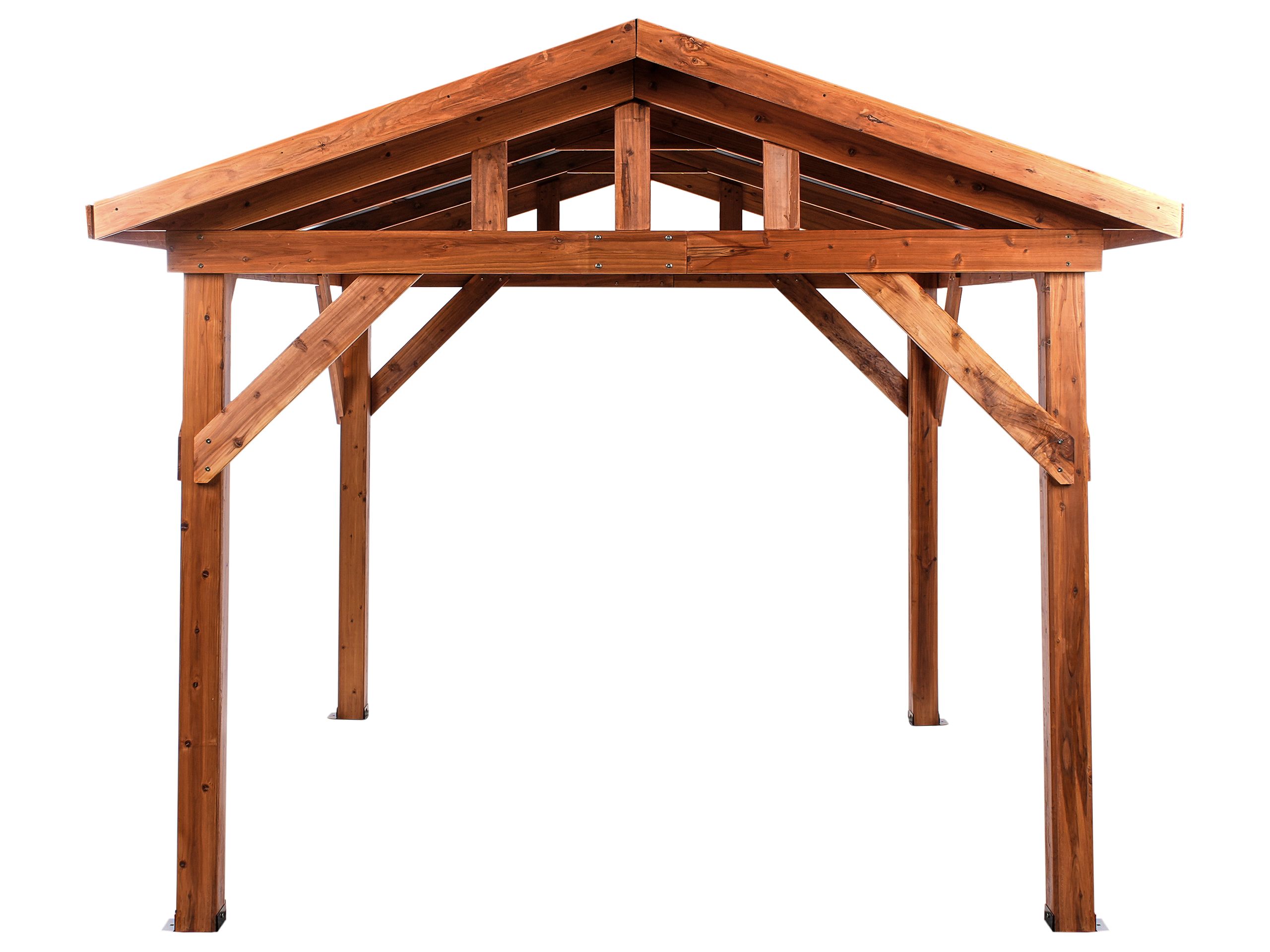 Cenador secchia 296 cm 350 cm madera de abeto marrón/gris