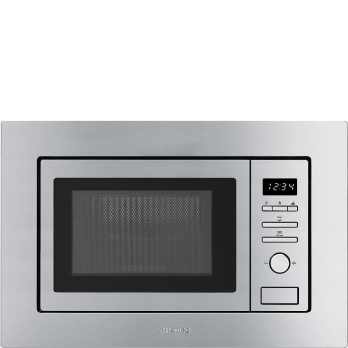 Horno microondas grill smeg fmi017x - 20 l - 800 w - botones rotativos - ac