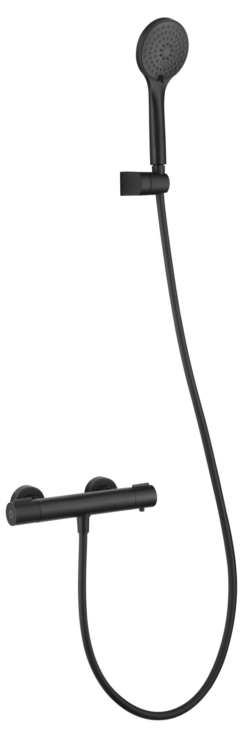Kit ducha termostático eco-kent negro mate