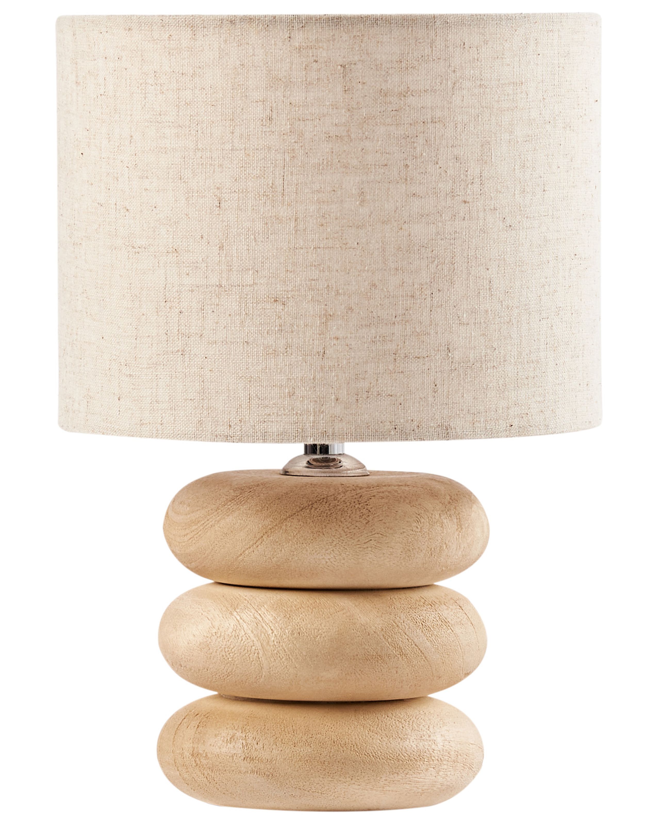 Lámpara de mesa betwa madera de mango marrón claro