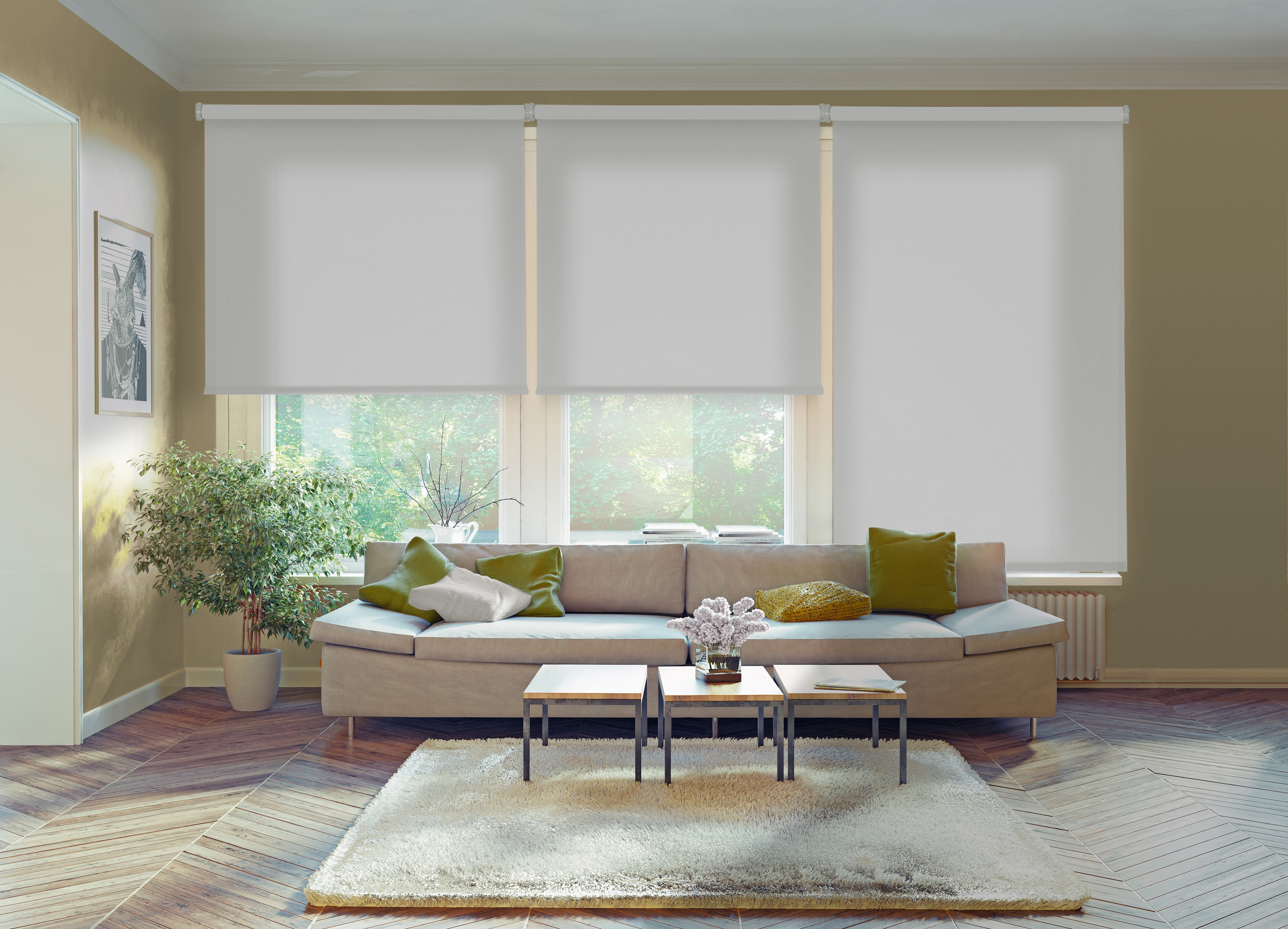 Estor enrollable traslúcido ecofuture gris 90 x 250cm