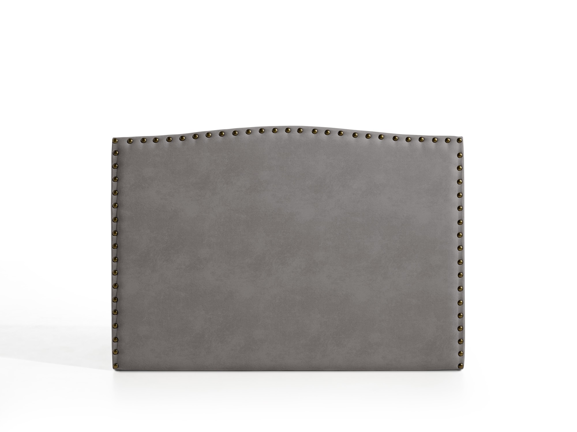 Cabecero ambar para cama de 135 de tela gris 154x115x8 matris