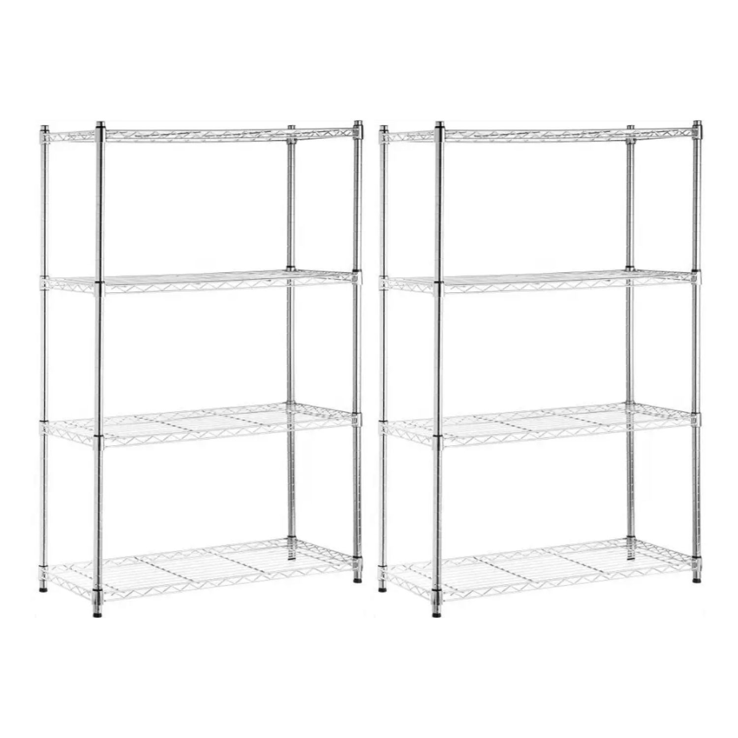 Pack 2 estanterías de varilla 100kg 90x35x137cm Thinia Home