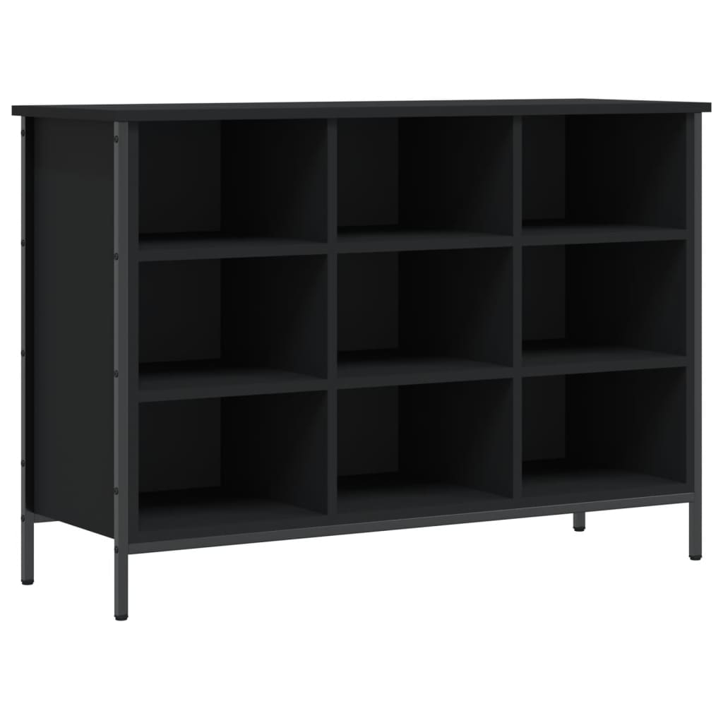 vidaXL zapatero madera de ingeniería negro 100x35x70 cm