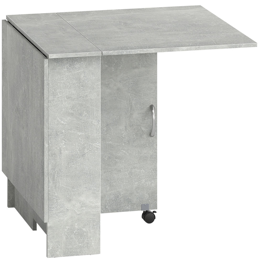 Mesa plegable 75x140x74 cm color gris Homcom, hogar - muebles de comedor