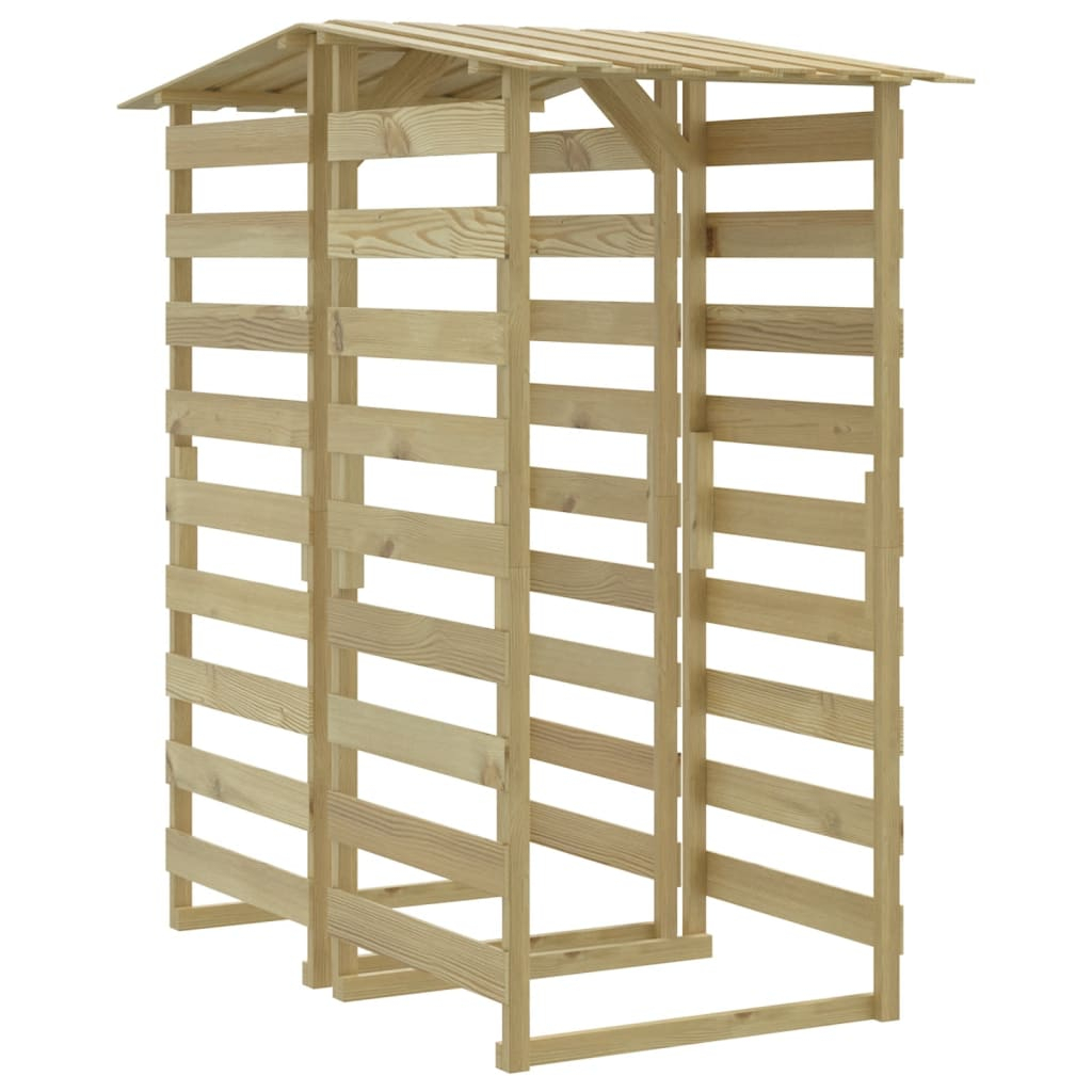 vidaXL pérgolas con techo 2 uds madera pino impregnada 100x90x200 cm