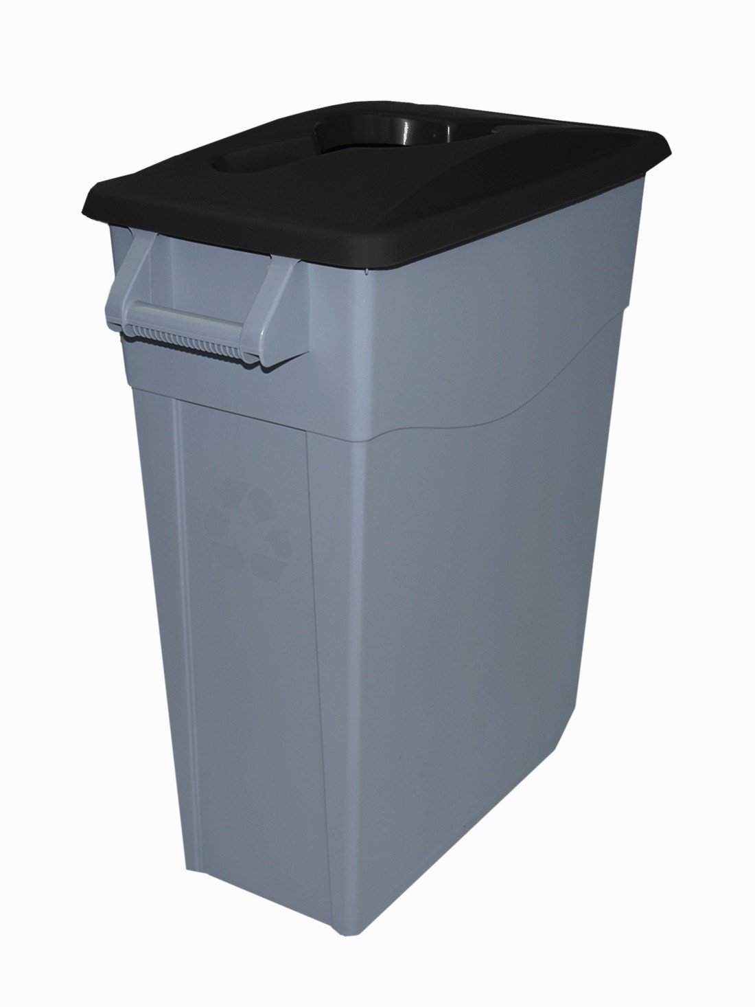 65 l - tapa abierta | negro | contenedor de basura denox 65, 85 y 110 - d