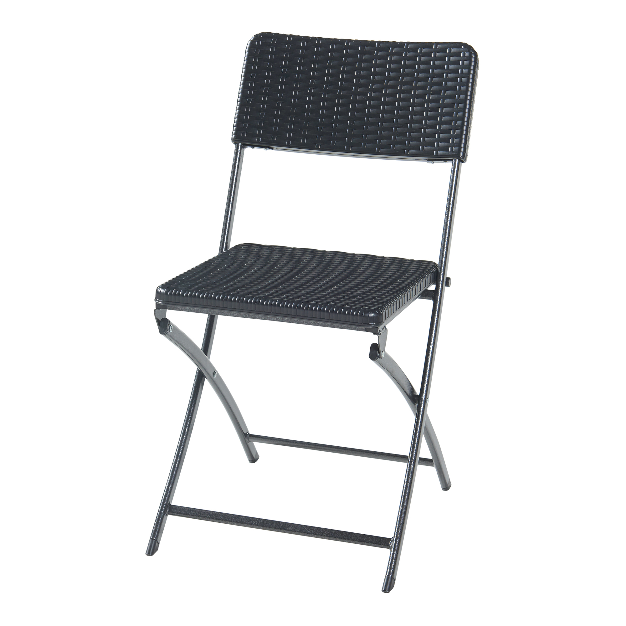 Set de 2 sillas plegables mark metal/plástico metal/plástico 81x58x45cm
