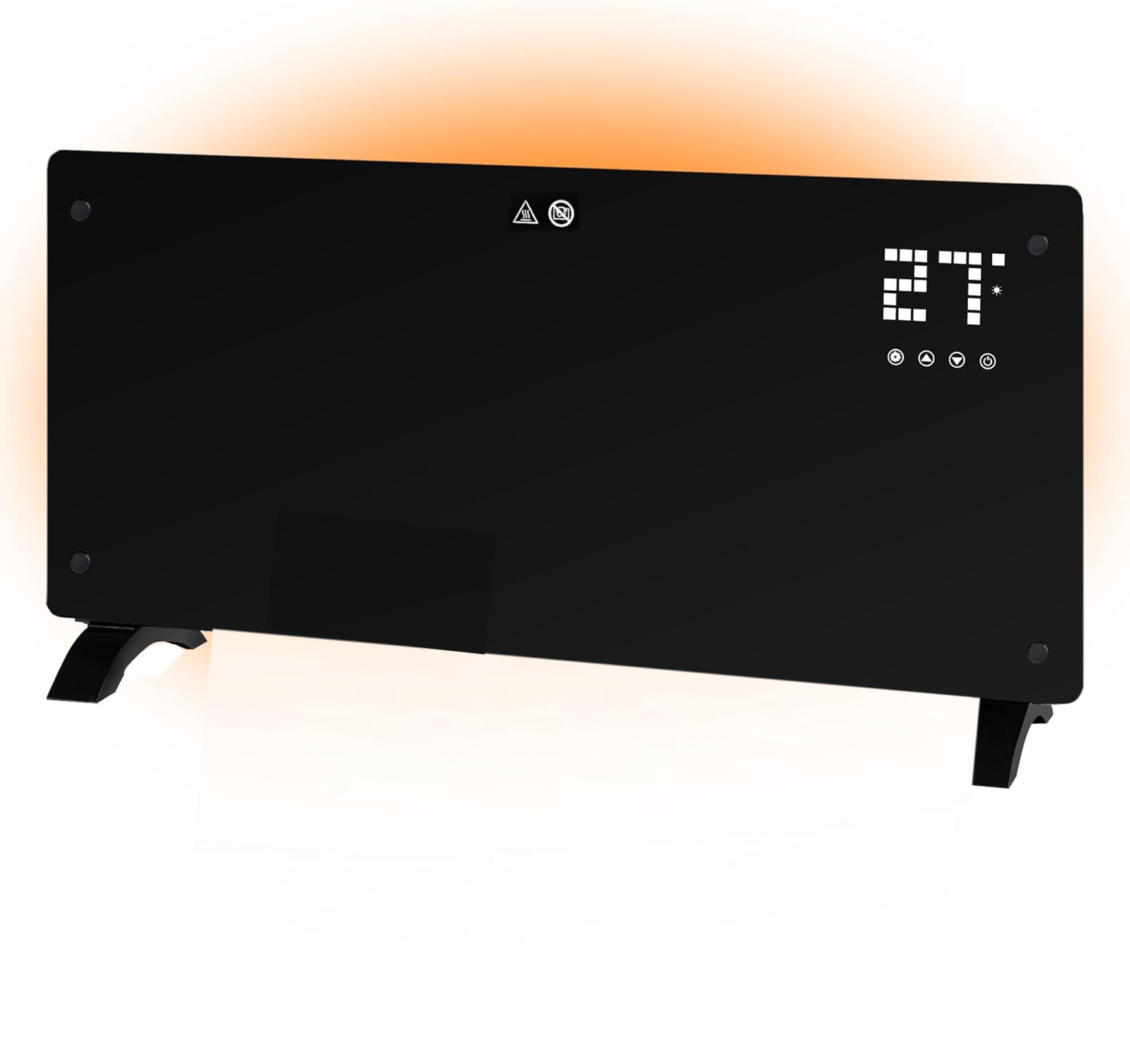 Nettlife radiador eléctrico negro 46x83 cm