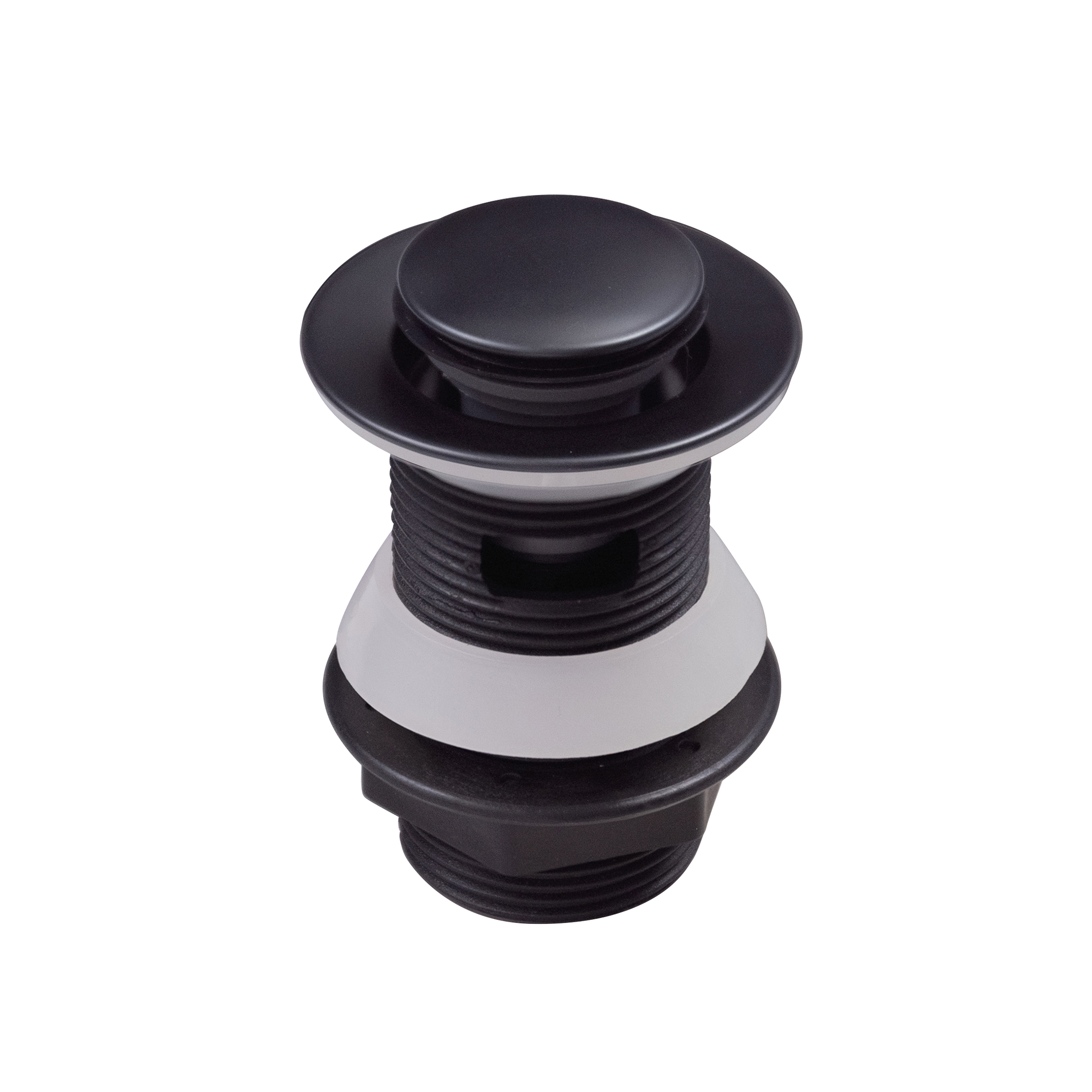 Tapa de lavabo clic clac con acabado negro mate by eurosanit