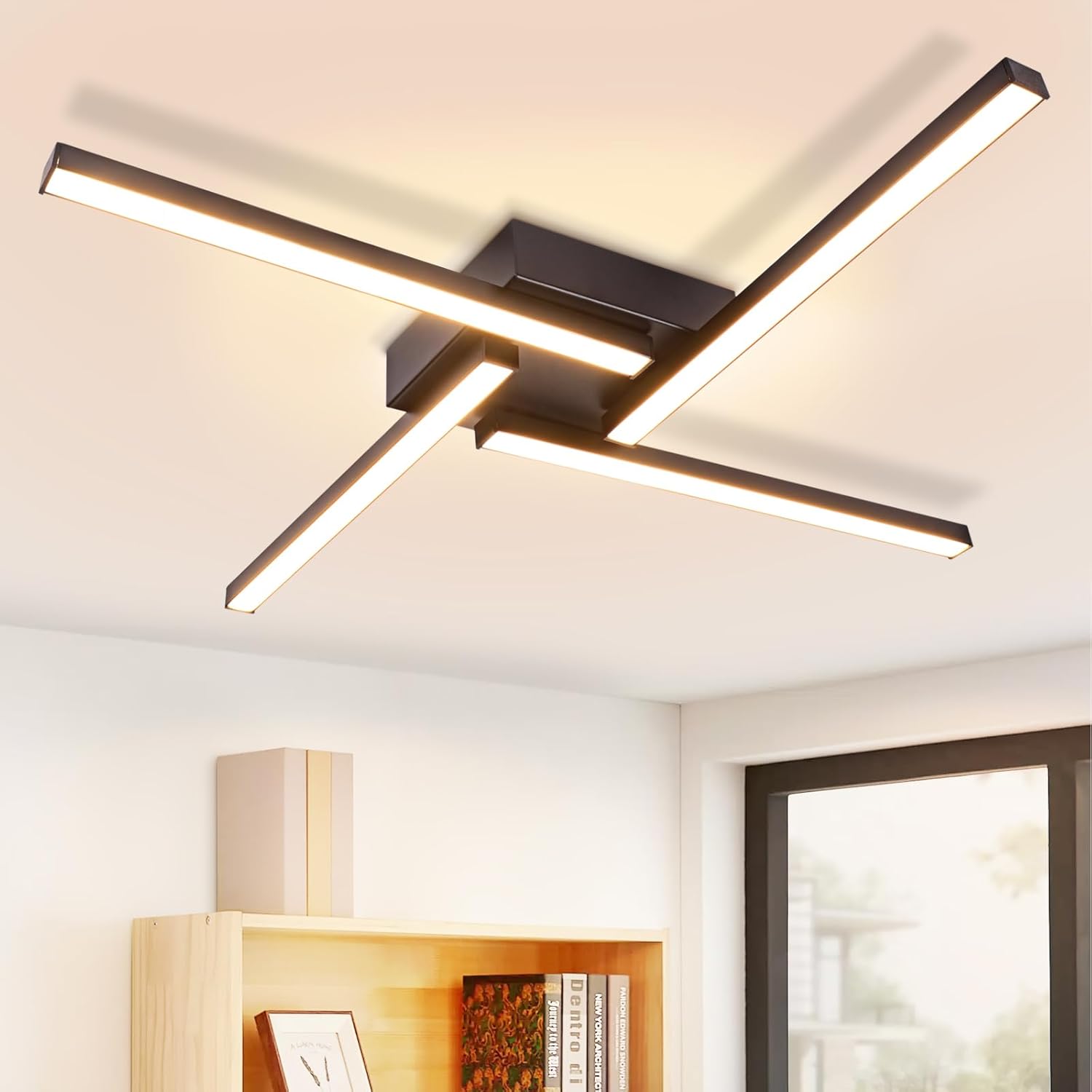 Nettlife plafón LED blanco 24w diseño moderno 3000k blanco cálido