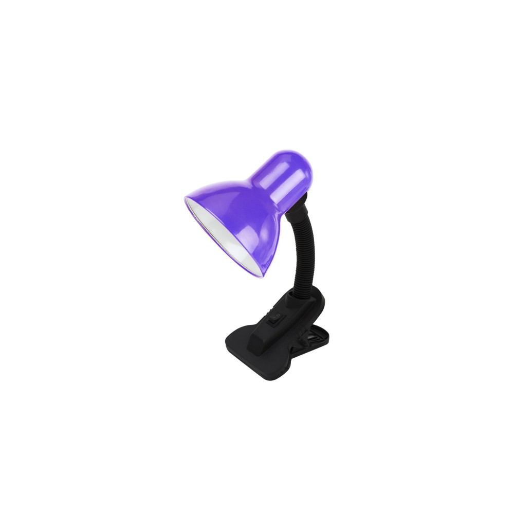 Flexos yezco E27 morado pinza orientable 26x11,5x12cm