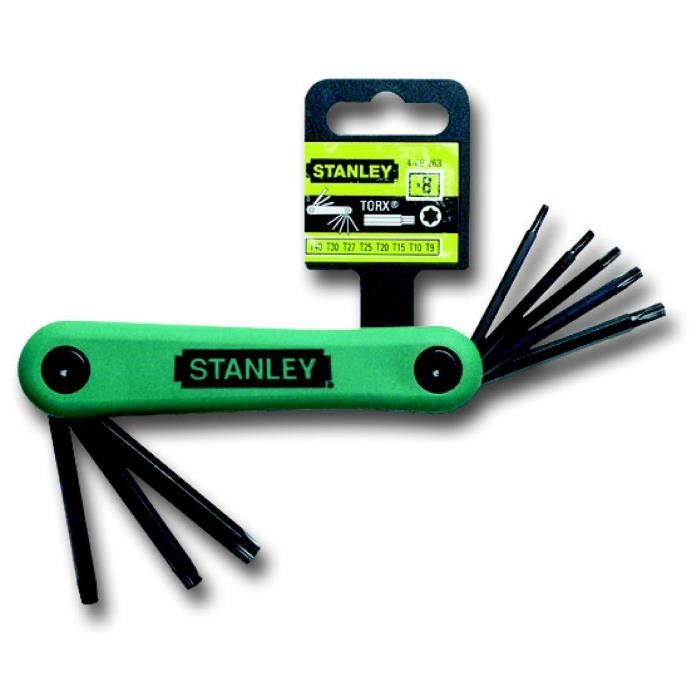 Stanley juego de 8 llaves allen torx gama pro
