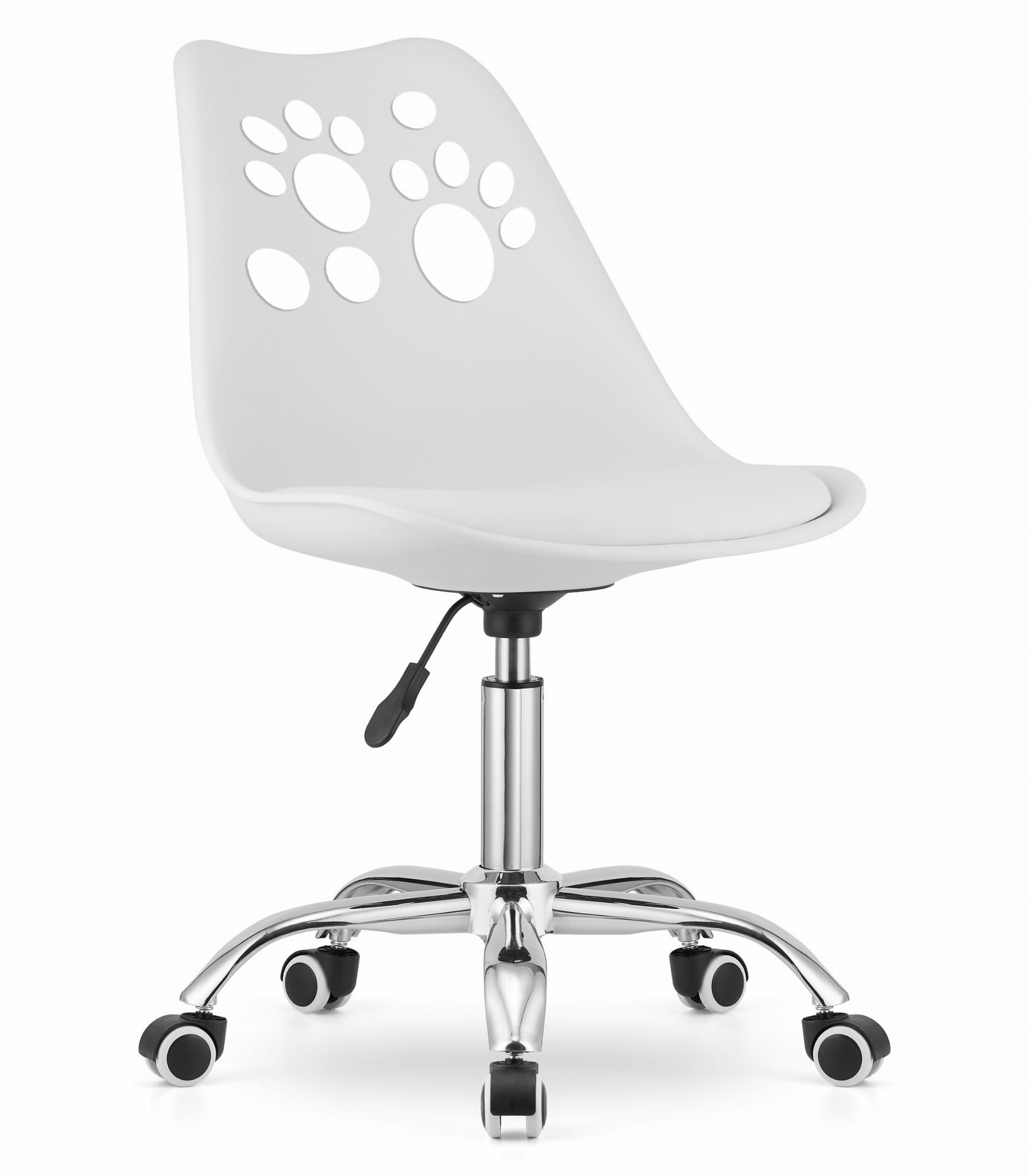 Silla giratoria ergonómica valora print blanca para oficina en casa