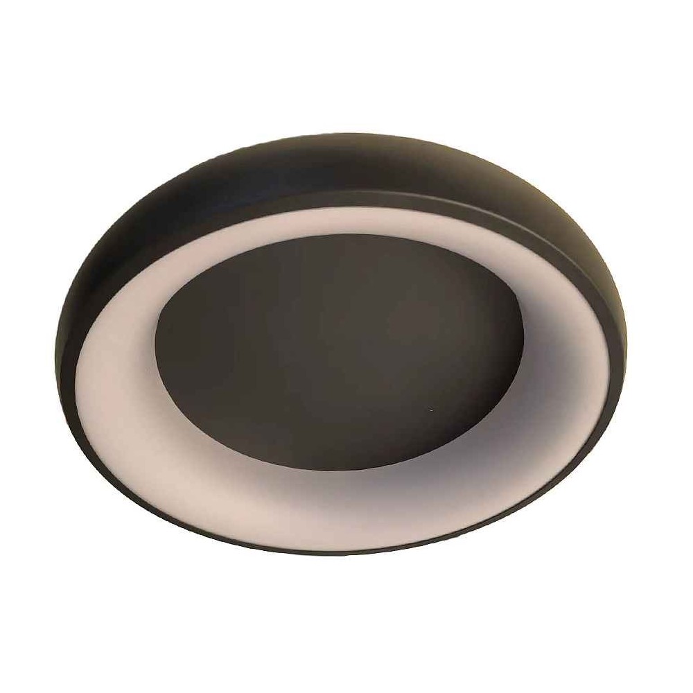 Lampara plafon peni negro 40cm