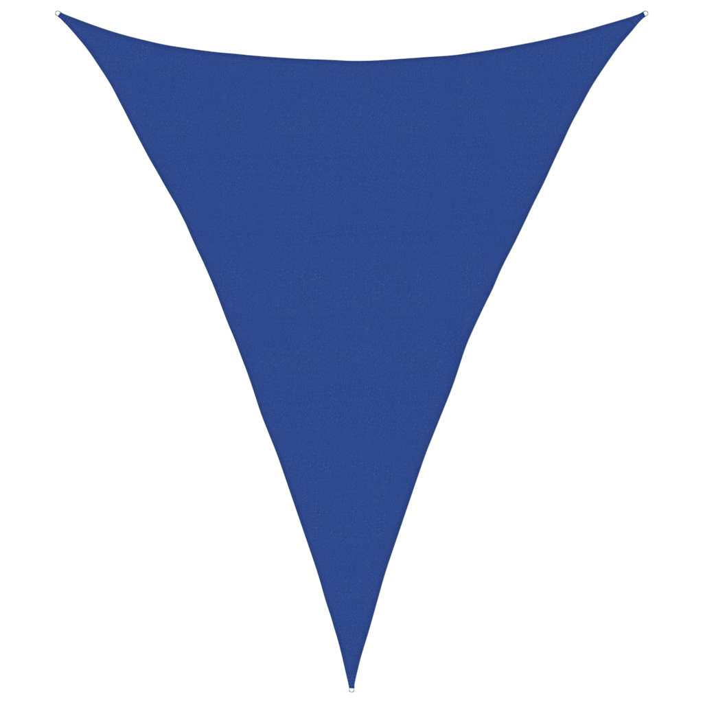 Toldo de vela triangular hdpe azul 160 g/m² 5x6x6 m