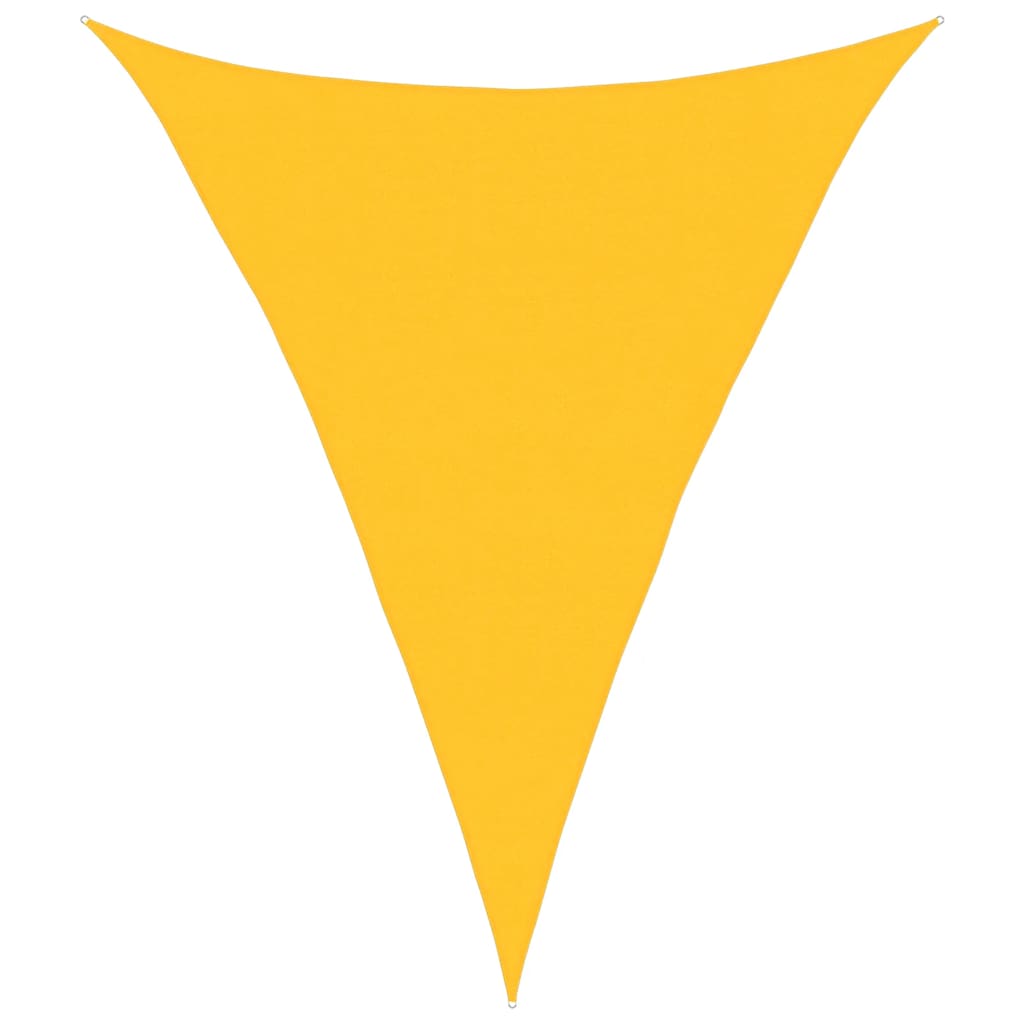Toldo de vela triangular hdpe amarillo 160 g/m² 4x5x5 m