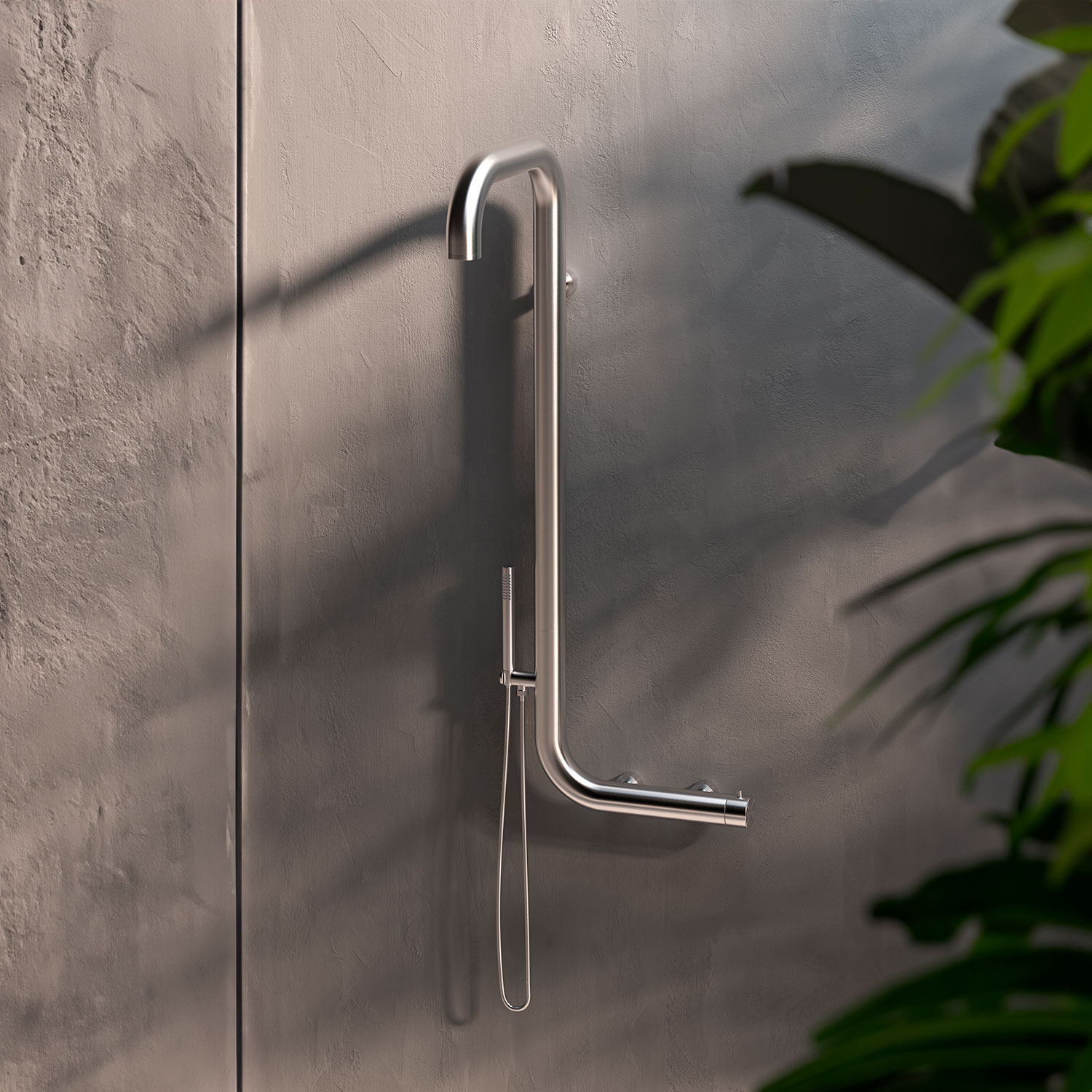 Ducha de pared de acero 316l sined arborea