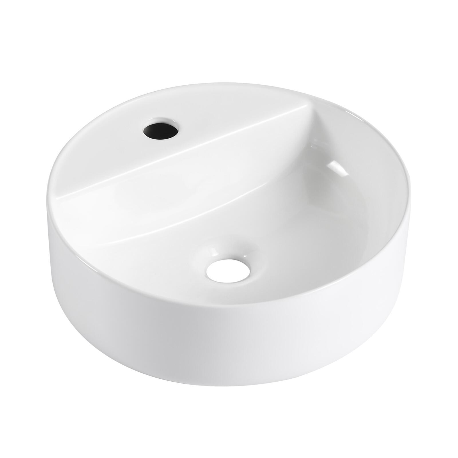 Lavabo sobreponer l.37 x h.12 x p.37 cm blanco kali