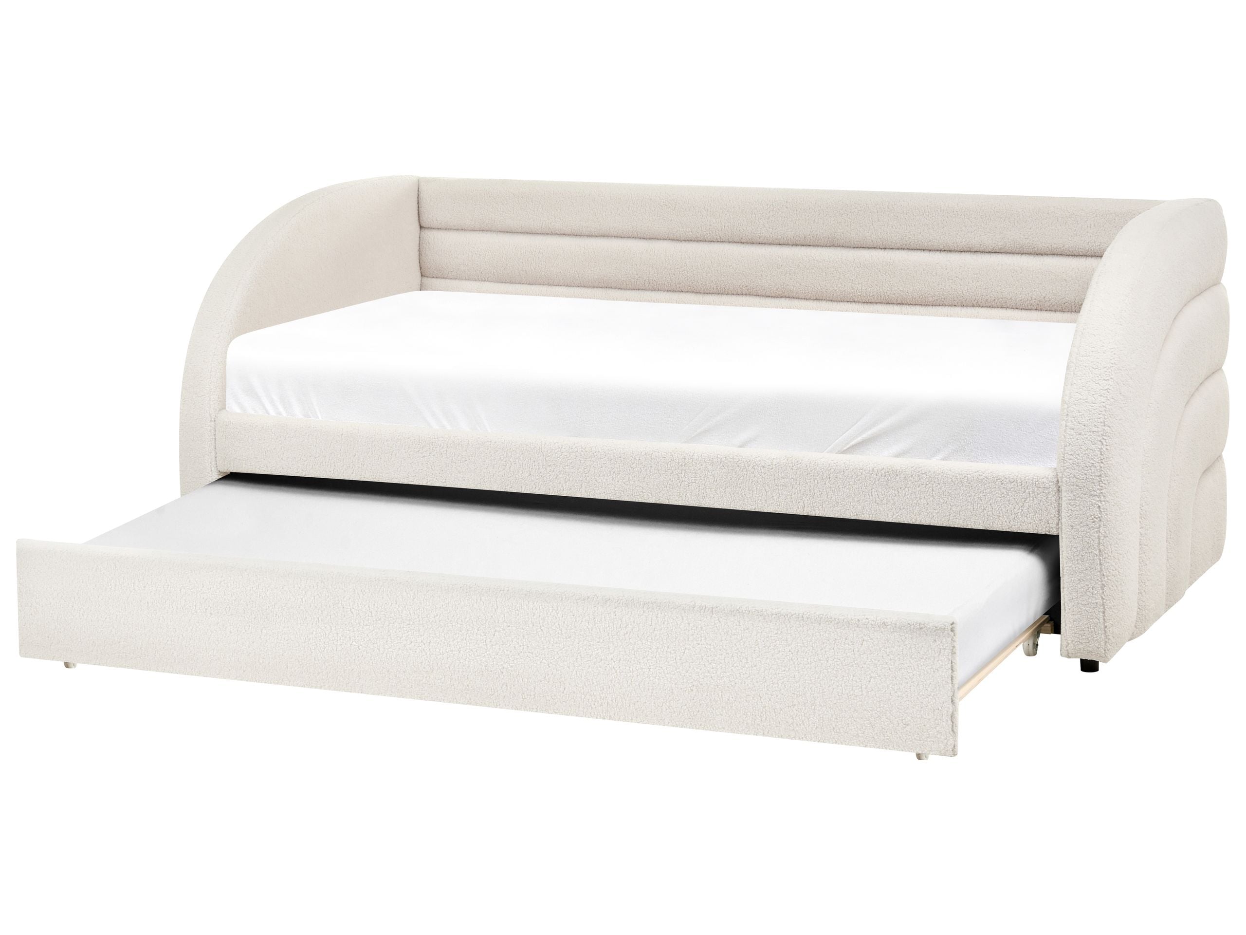 Cama nido bouclé albiac 90 x 200 cm blanco