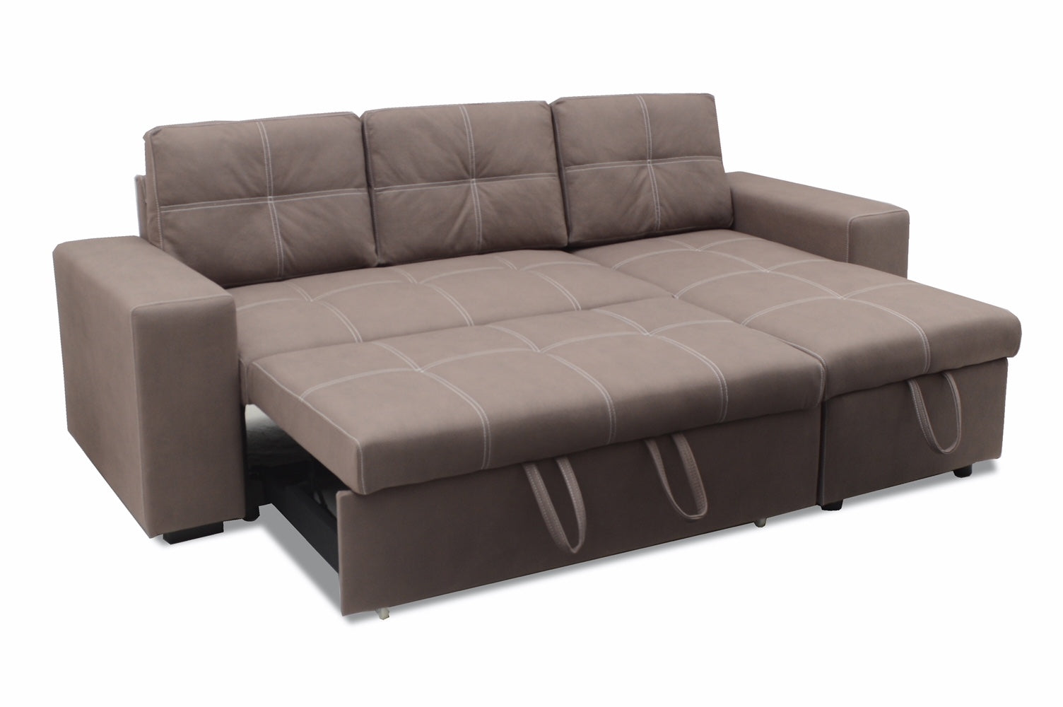 Sofa cama chaise longue flex, beige 246cm