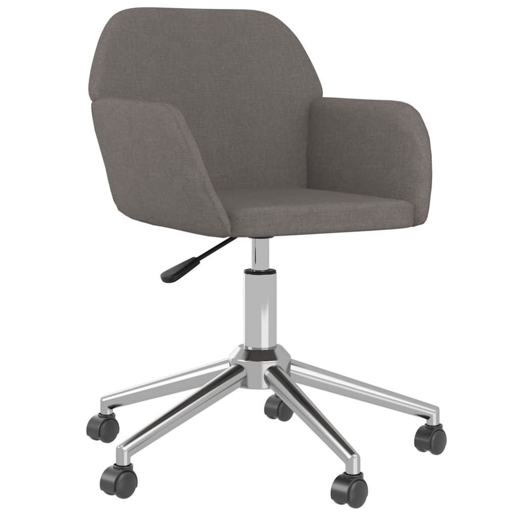 Silla giratoria de oficina/estudio tela gris oscuro 02_0024126