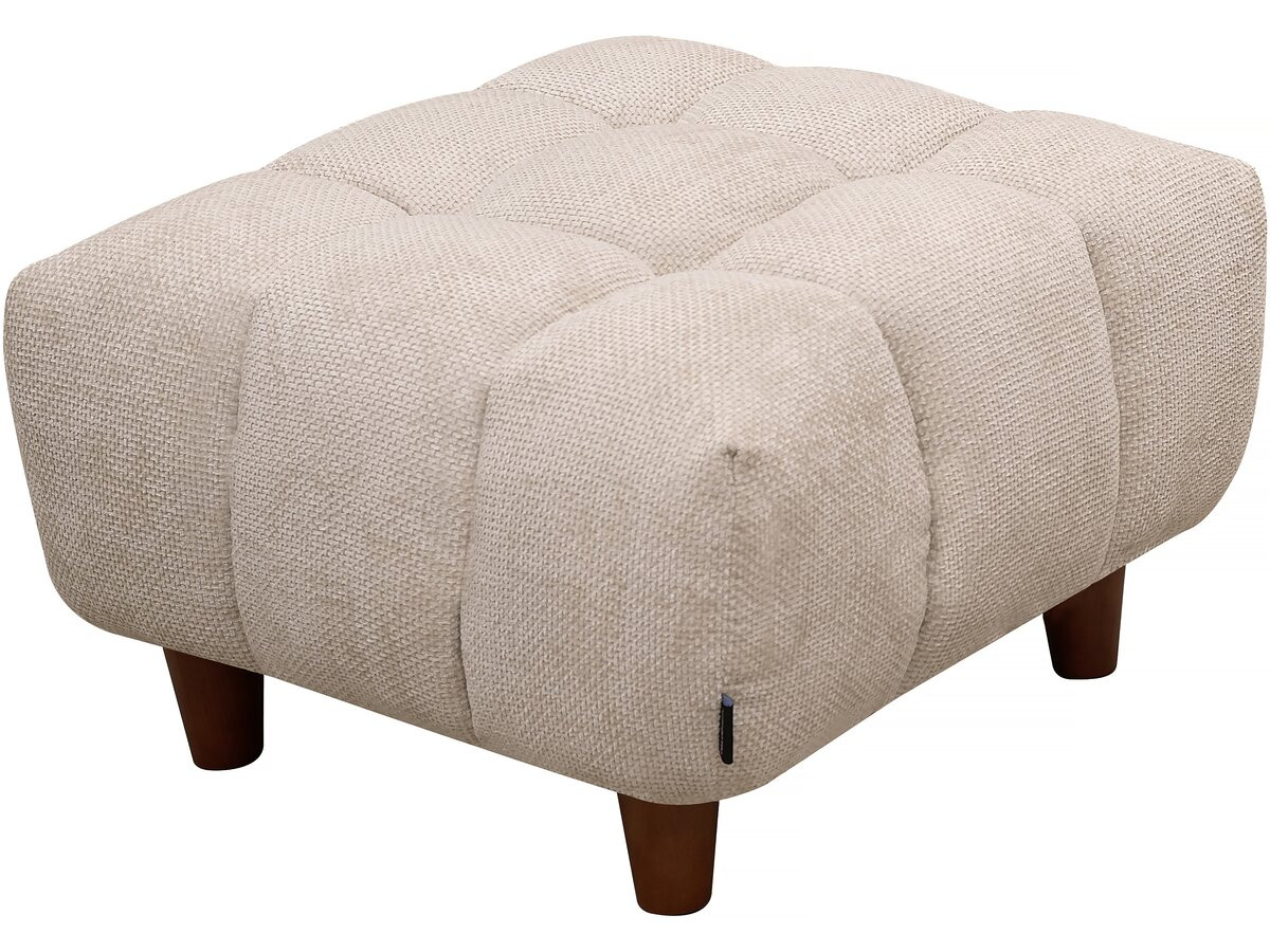 Pouf "matignon" para sofá recto - 70 x 70 x 46 cm - beige