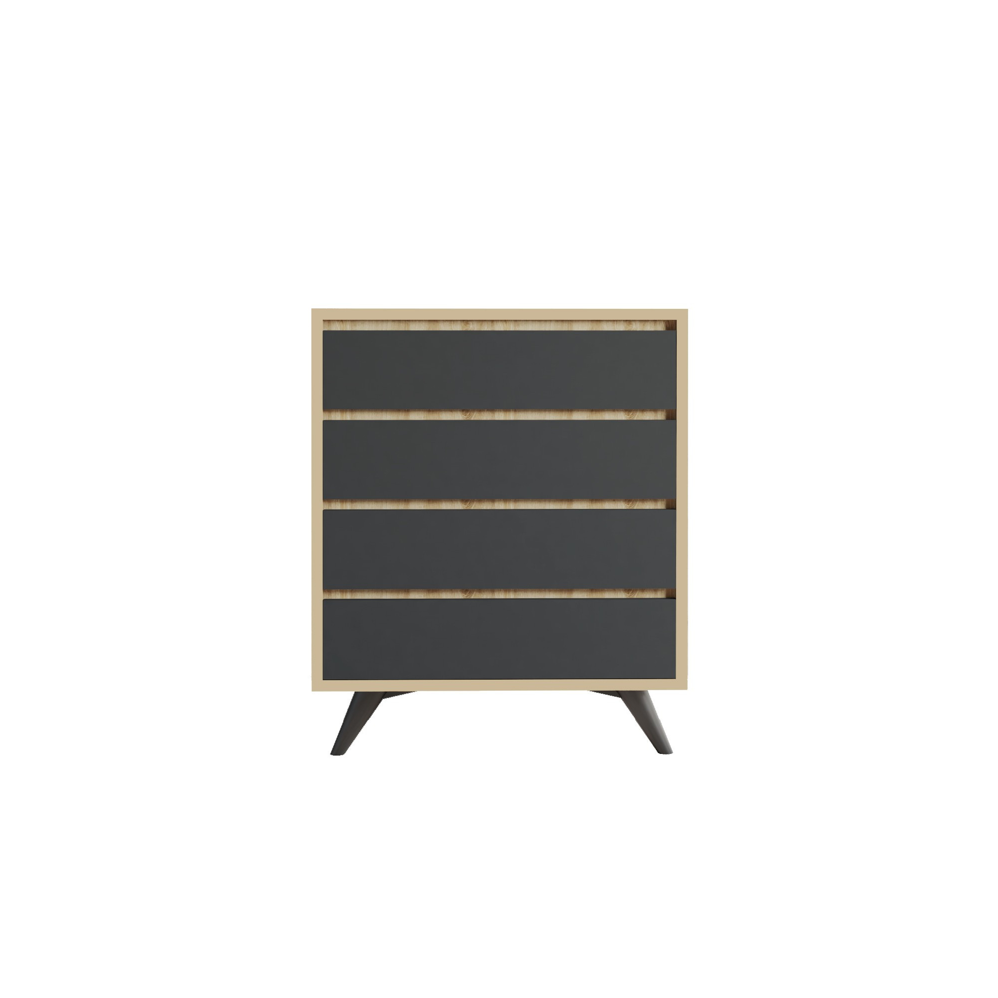 Cómoda de madera <<suvera>> - 70 x 40 x 86 cm - marrón