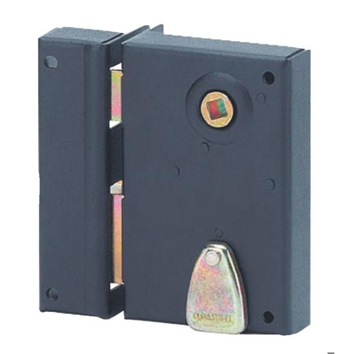 Cerradura vertical a escuadra de 4 muescas thirard - 70 x 110 mm - cuadrado