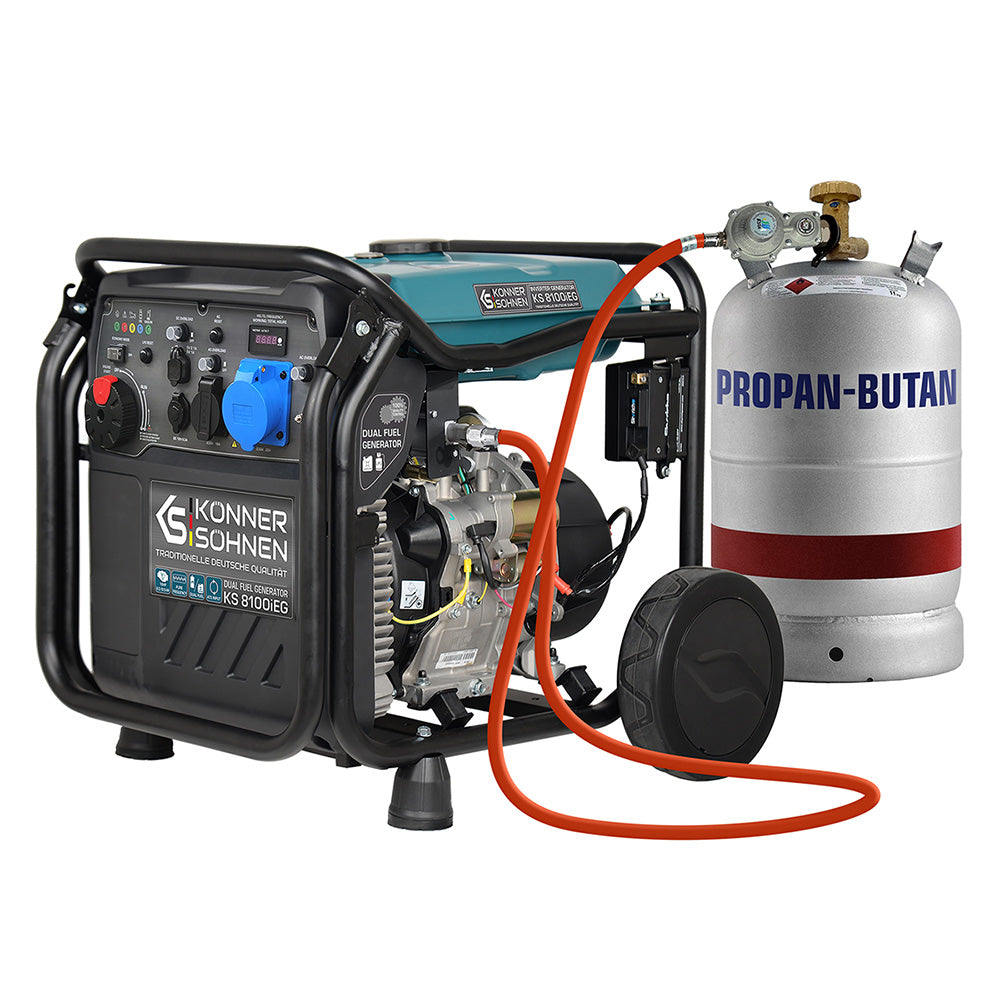 Generador inverter híbrido de gas/gasolina Könner & Söhnen KS 8100iEG 8500W