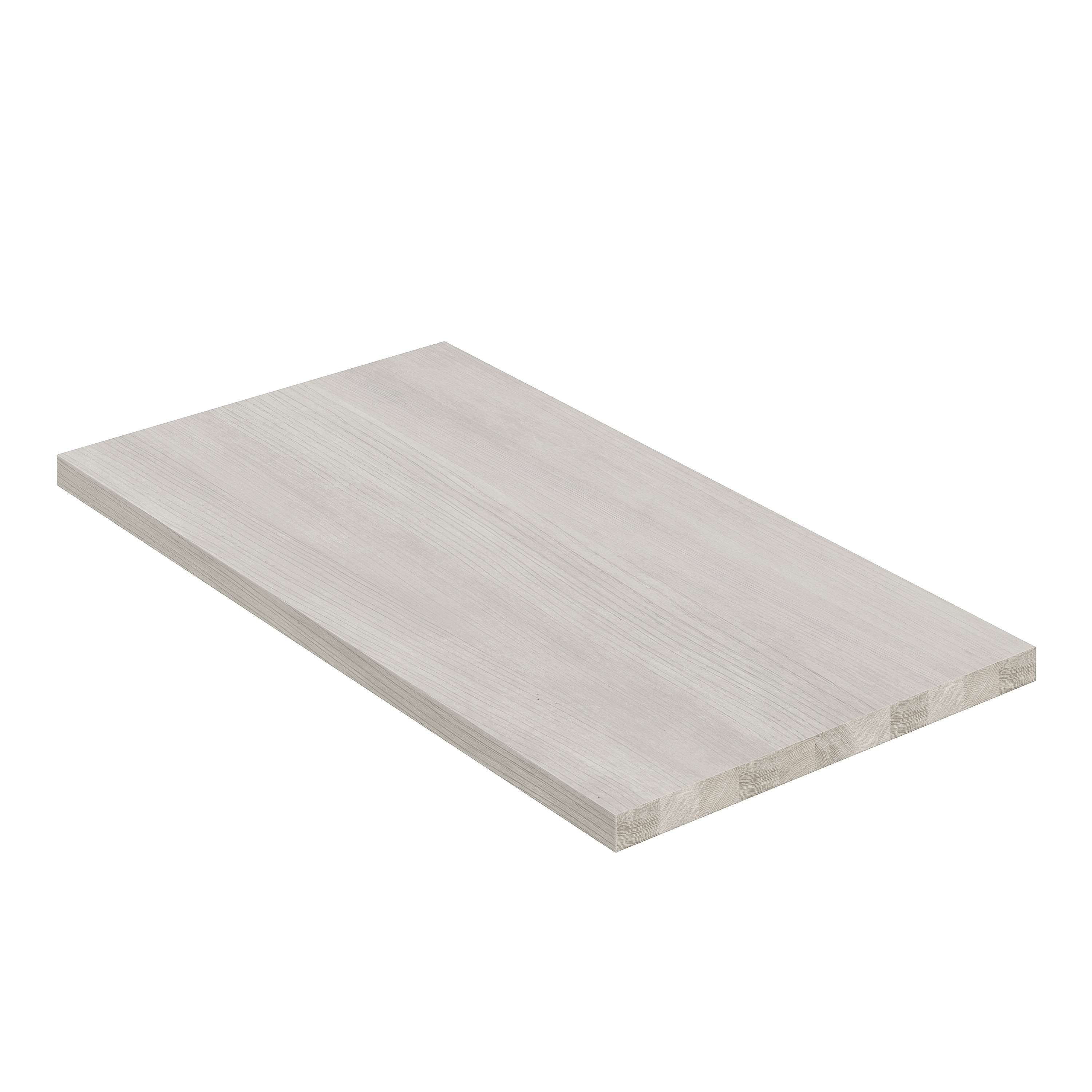 Encimera lavabo 91x49x3 cm chapa fresno natural