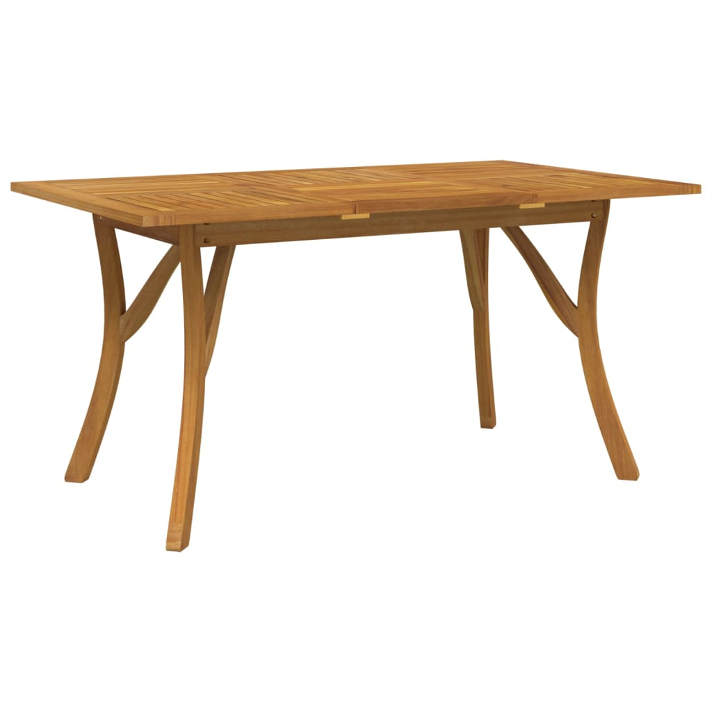 vidaXL mesa de jardín madera maciza de acacia 150x90x75 cm