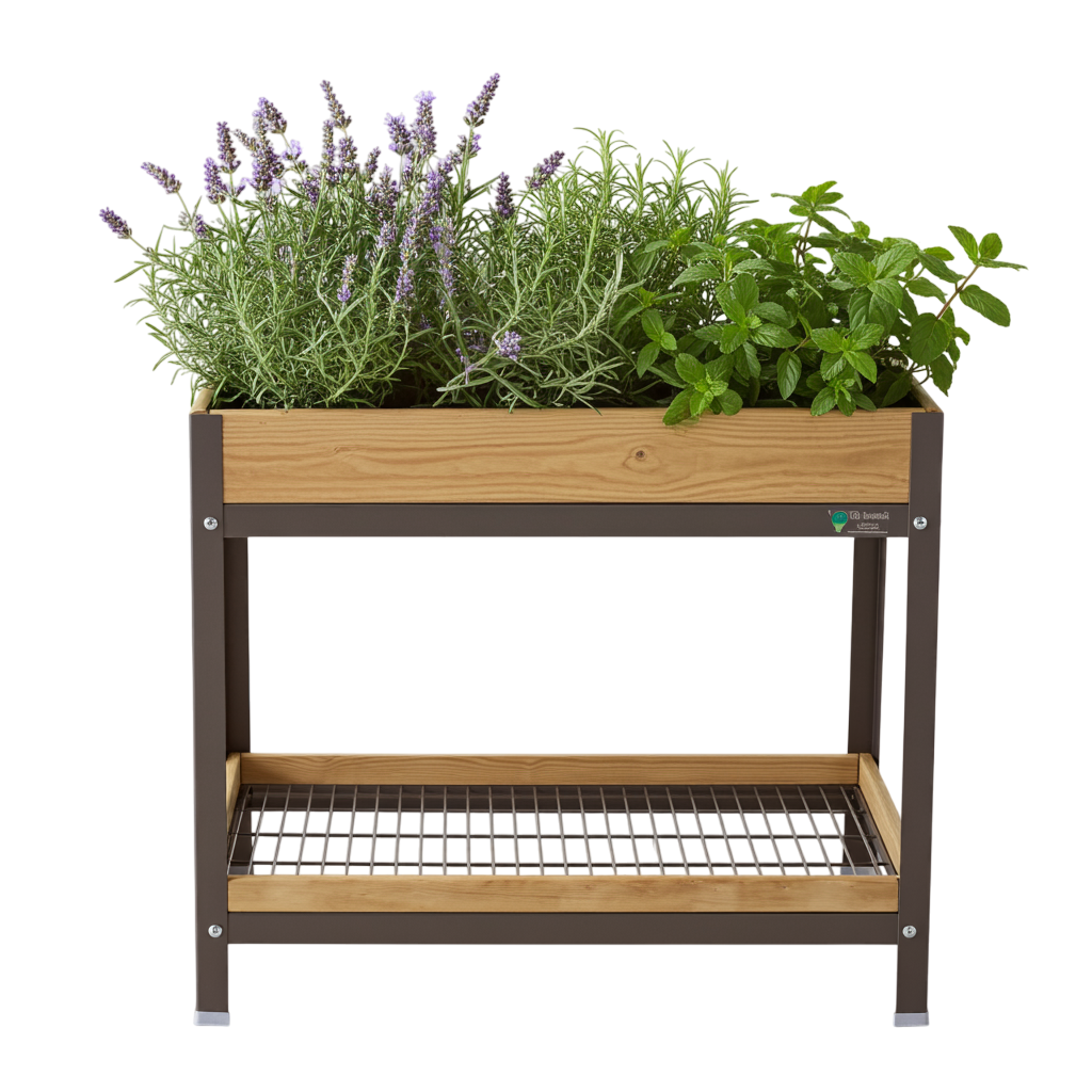 Mi huerto urbano, Huerto urbano, Romero l, Jardinera Alta, Gris 90x60x78 cm