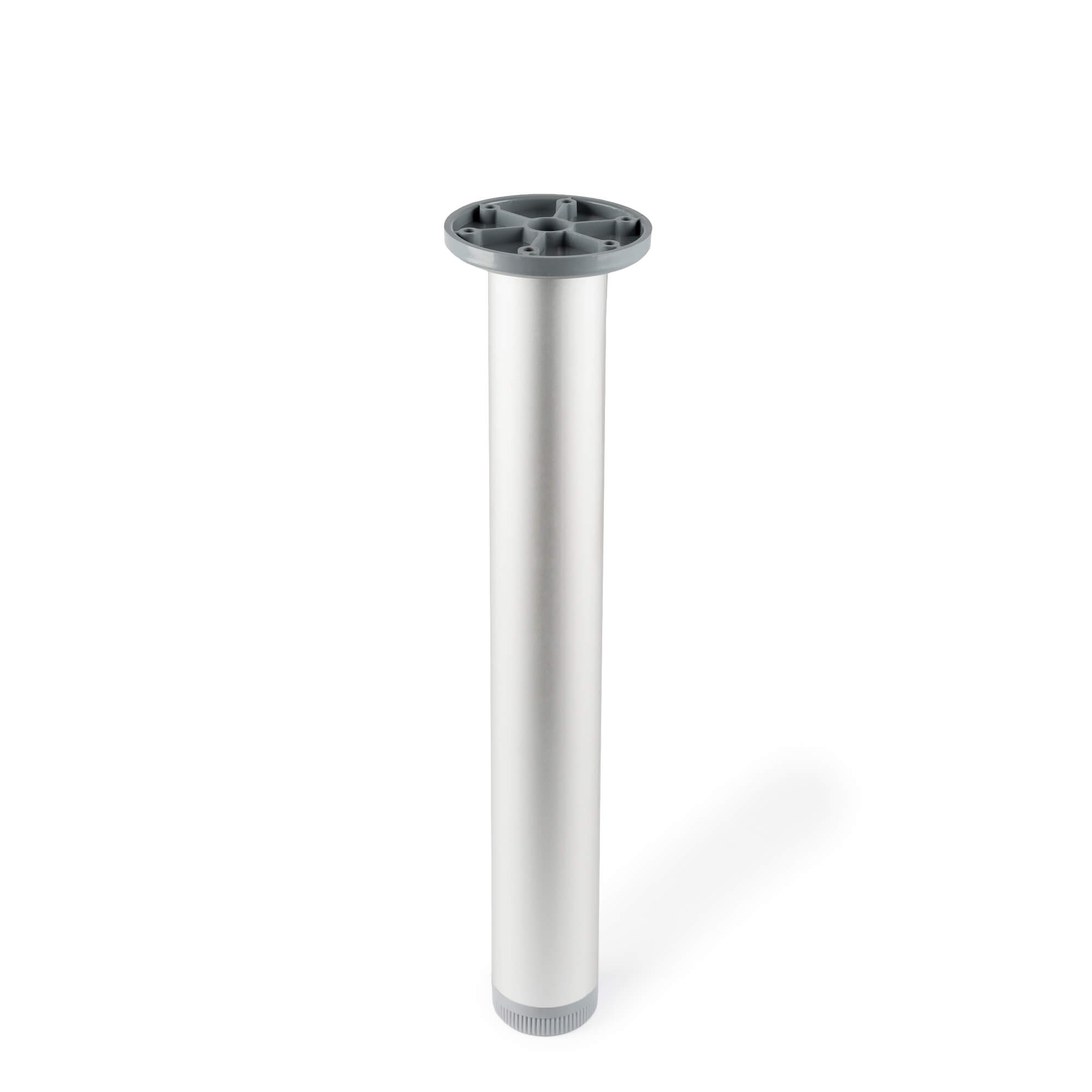 Pata para mueble rei 405 | 40x40x300 mm | anodizado mate | aluminio-PVC