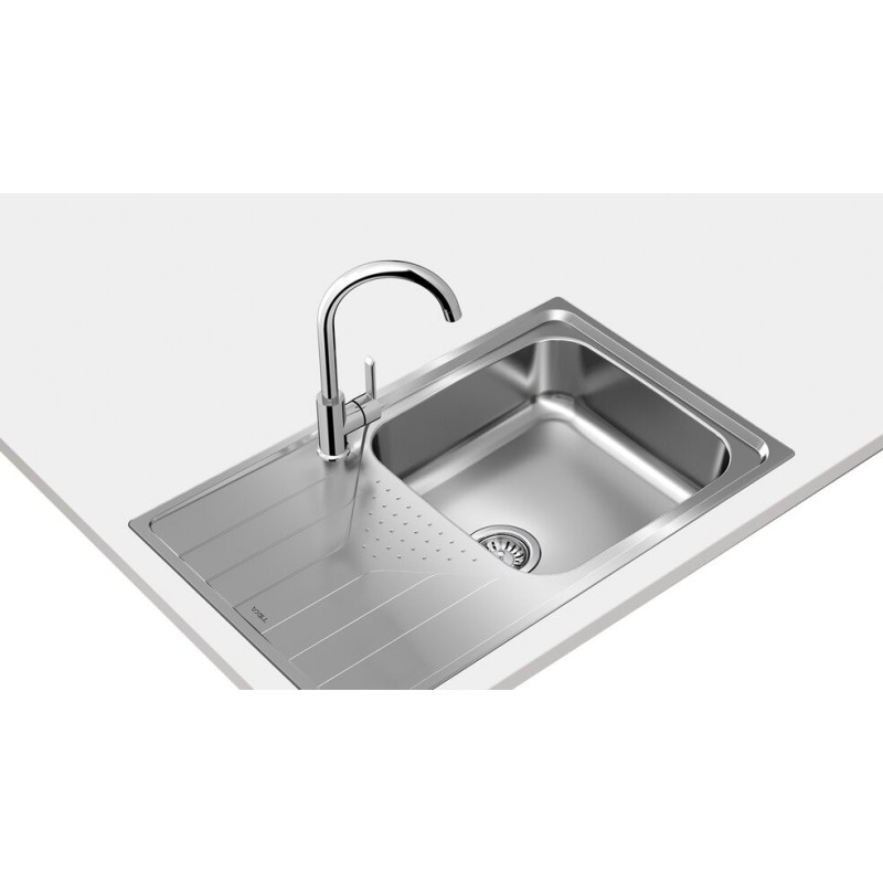 Fregadero teka universe 50 t-xp 1c 1e ma 25% más capacidad 406x400x170