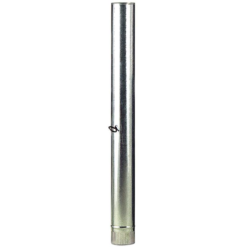 Tubería de estufa - wolfpack - 110 mm - galvanizado - longitud 1 m - color