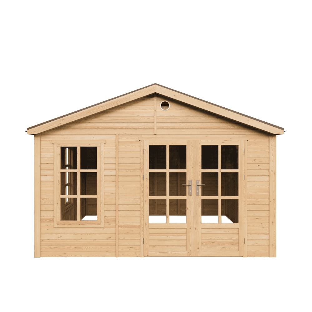 Timbela m735a caseta jardin exterior de madera 370 x 360 cm