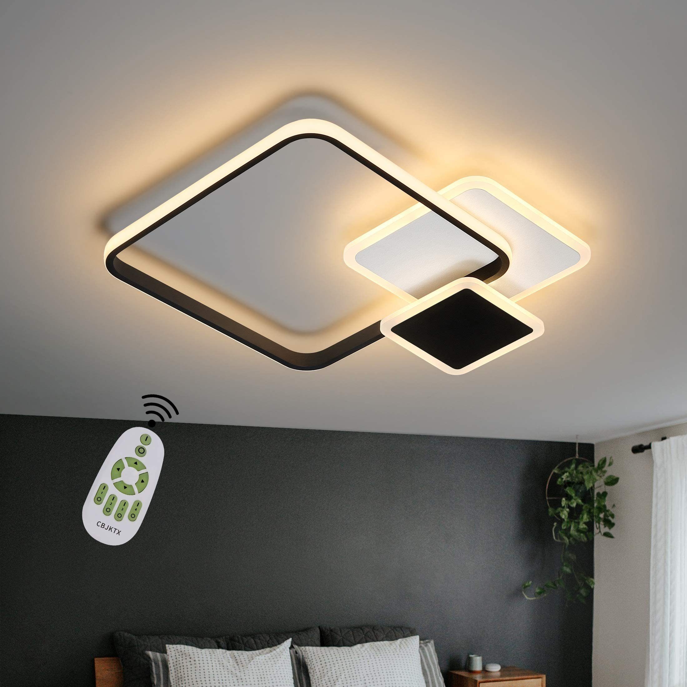 Nettlife lámpara de techo LED 45*41cm, 46w, 3000k-6000k lámpara regulable