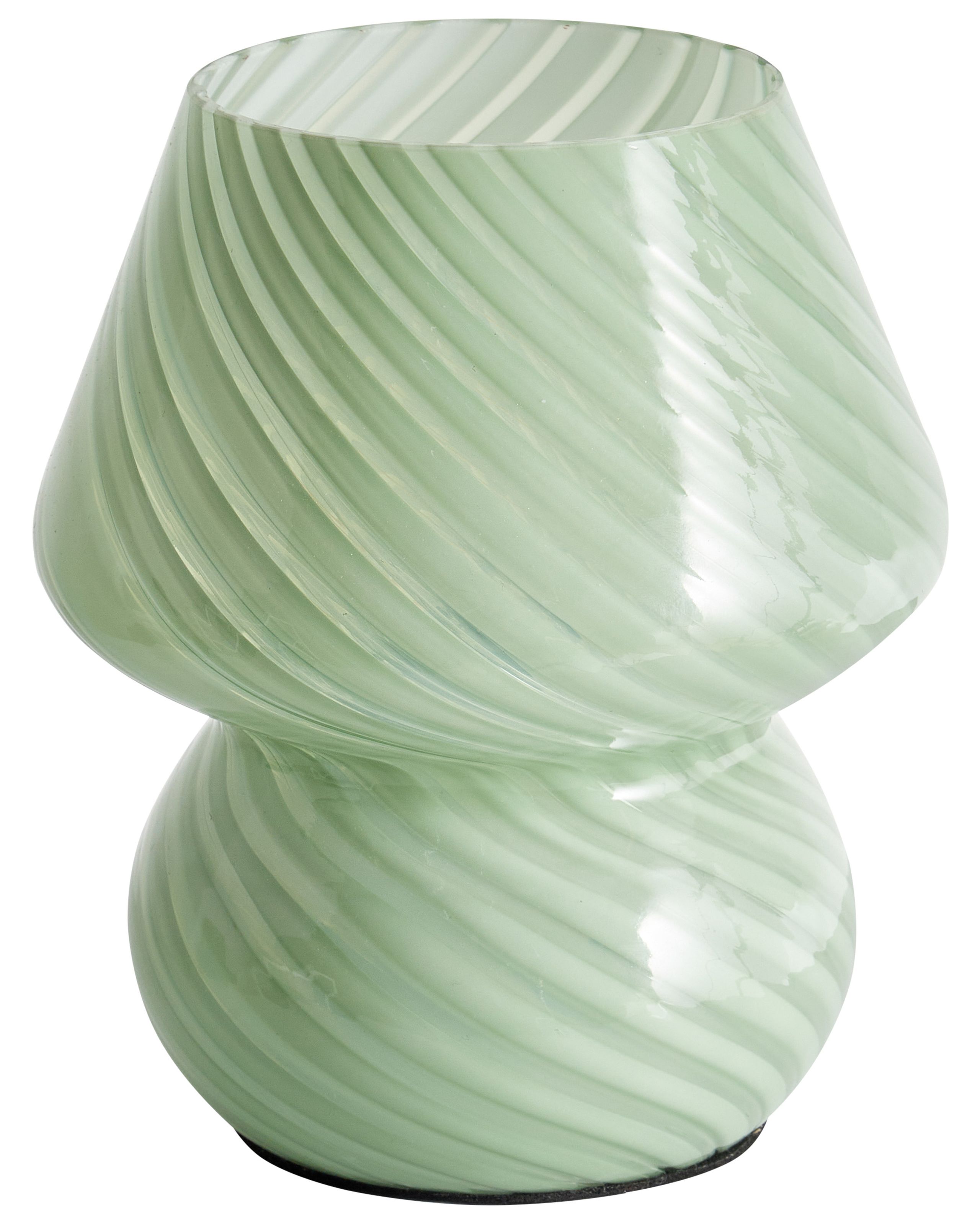 Lámpara de mesa lobo vidrio verde