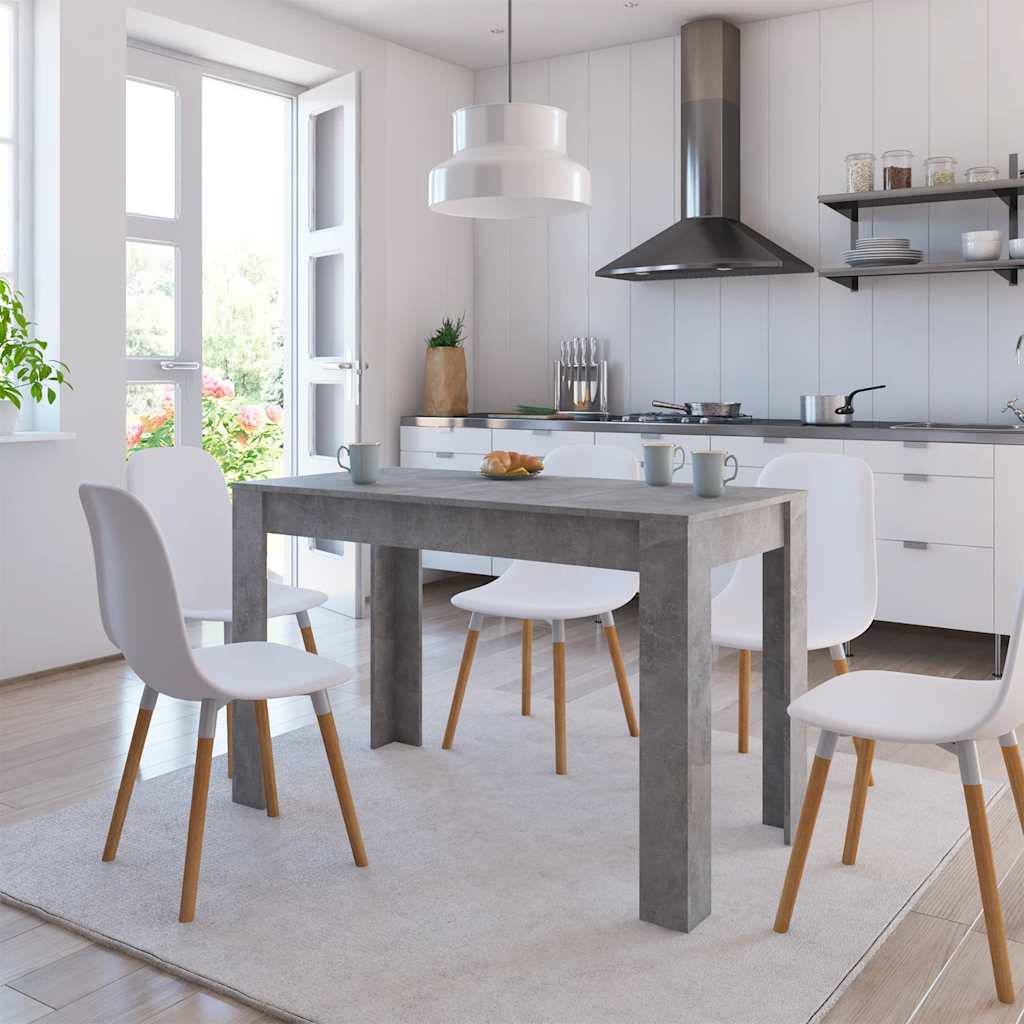 Mesa de comedor de madera de ingeniería gris 120x60x76 cm oif135588