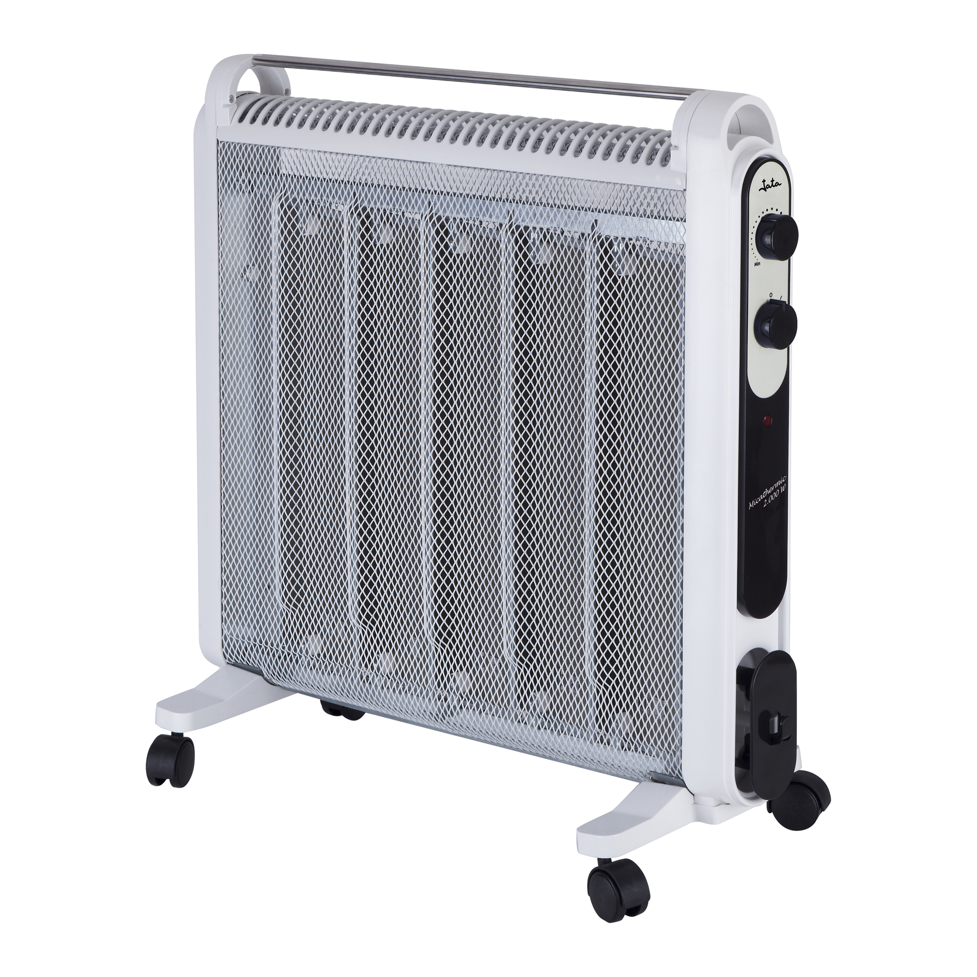 Radiador de mica bajo consumo jata rd227b con 2 potencias de calor. 2000 w
