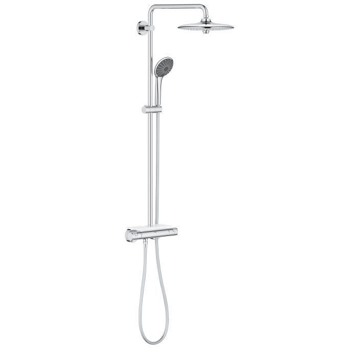 Grohe vitalio joy 260 columna de ducha termostática, 50% de ahorro de agua