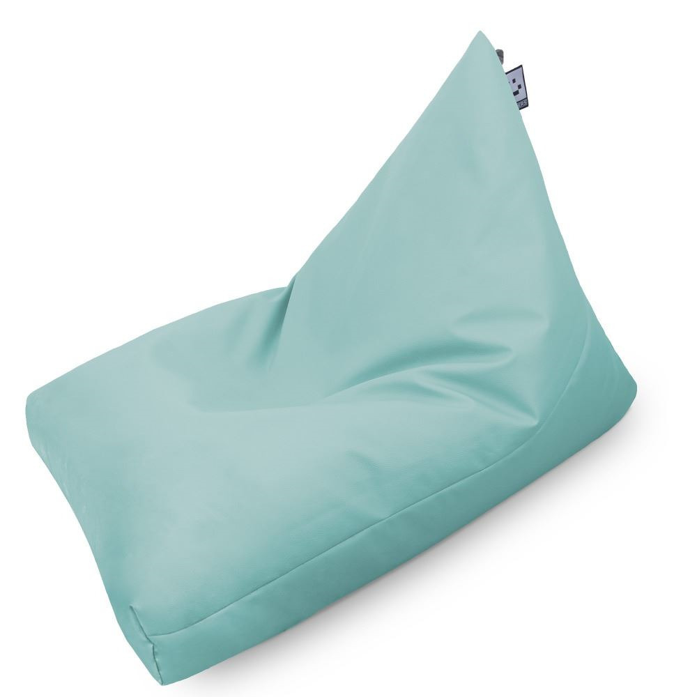 Puff pirámide polipiel outdoor azul cielo happers xl